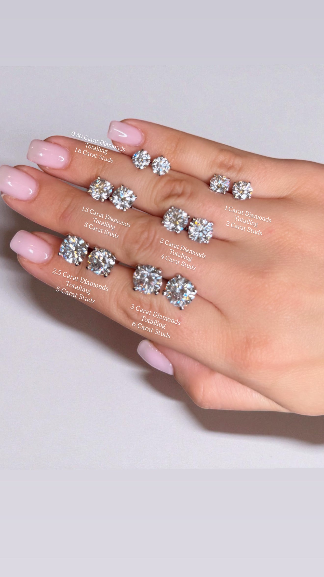 Lab Diamond Stud Earrings