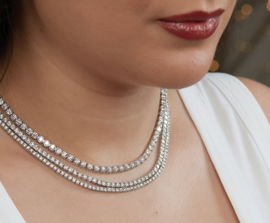Tennis Necklace - Natural Mined Diamond