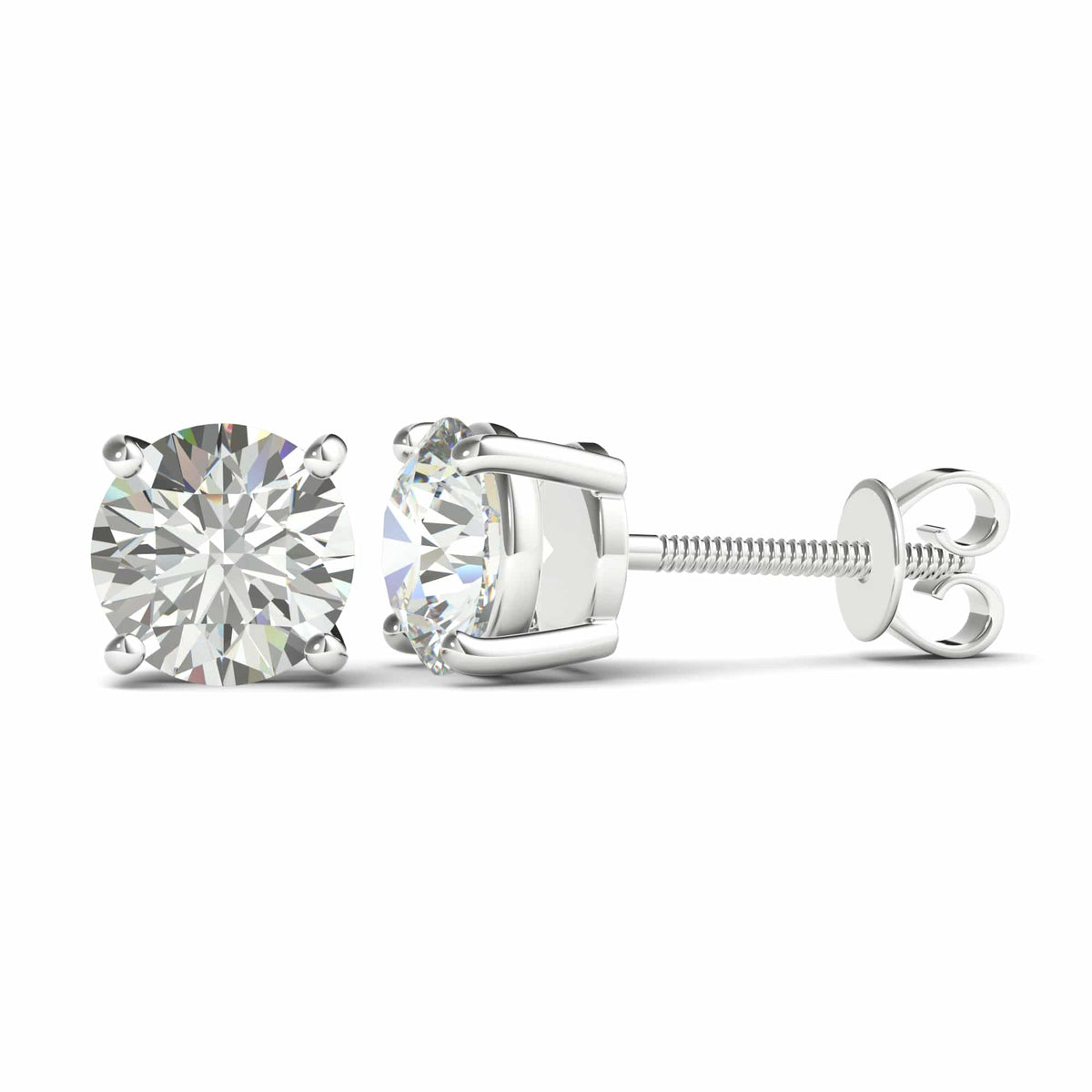 Diamond Stud Earrings - Natural Mined Diamond