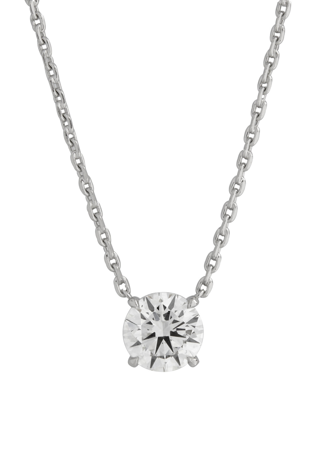 3 Carat Round Brilliant Lab Diamond Pendant