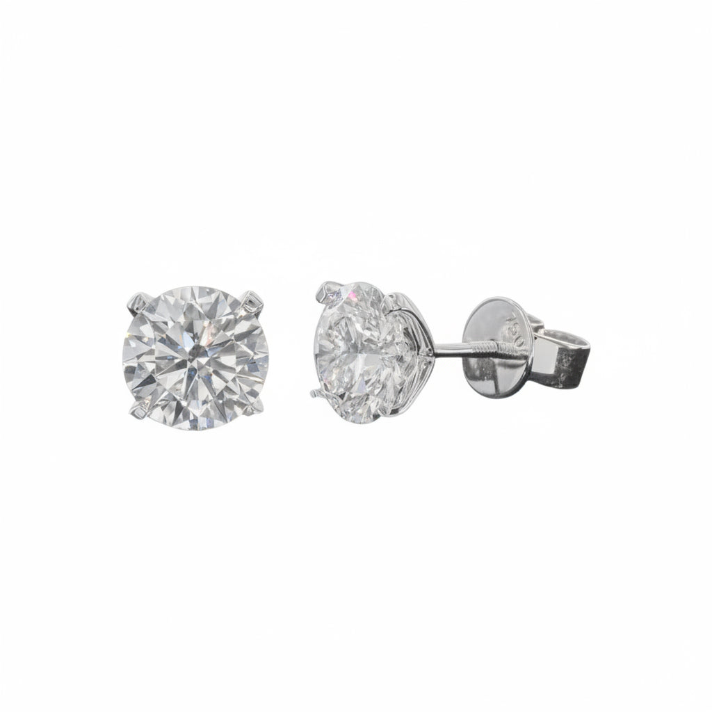 Lab Diamond Stud Earrings