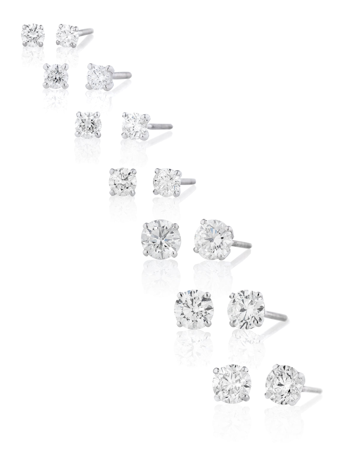 Diamond Stud Earrings - Natural Mined Diamond