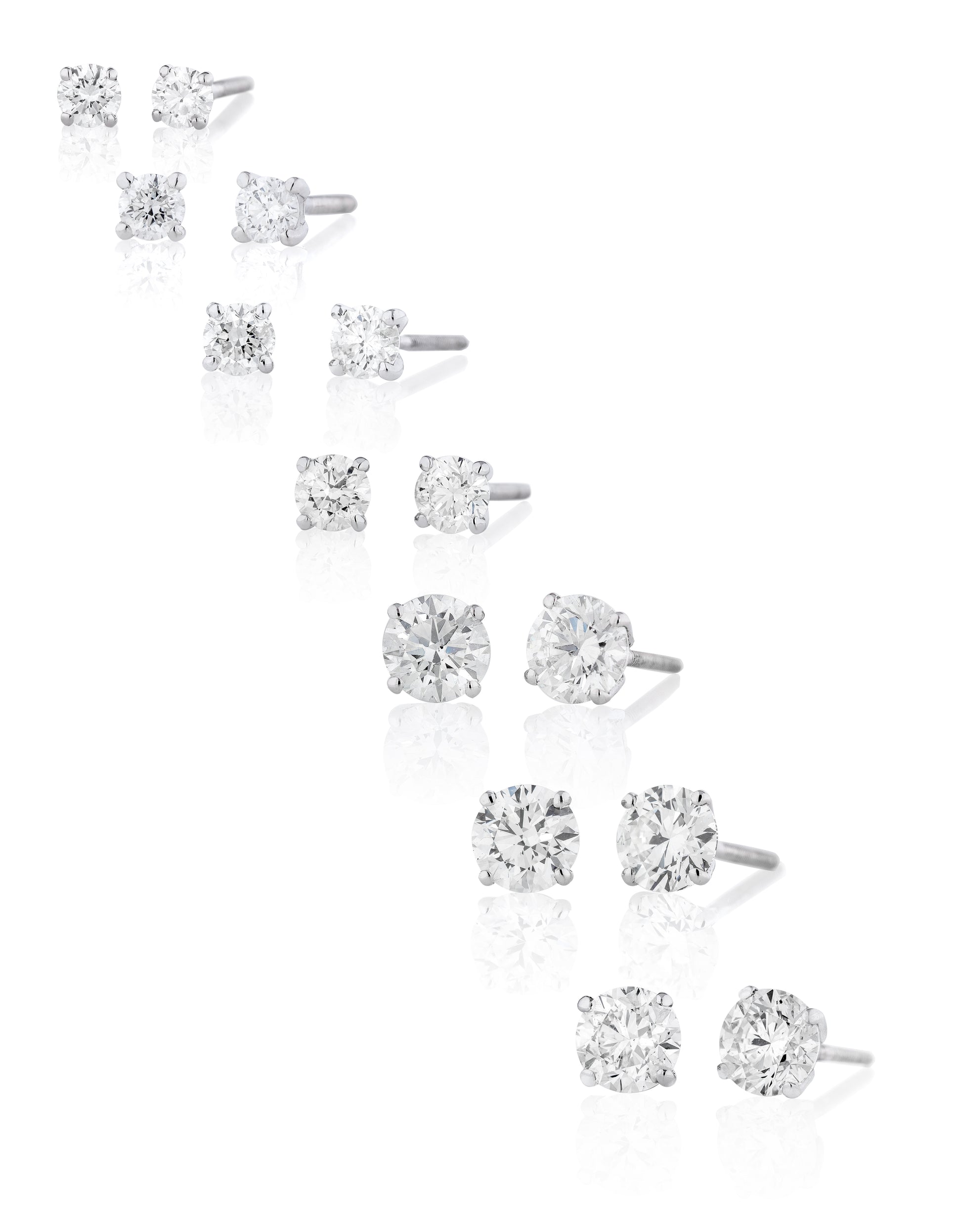 Diamond Stud Earrings - Natural Mined Diamond