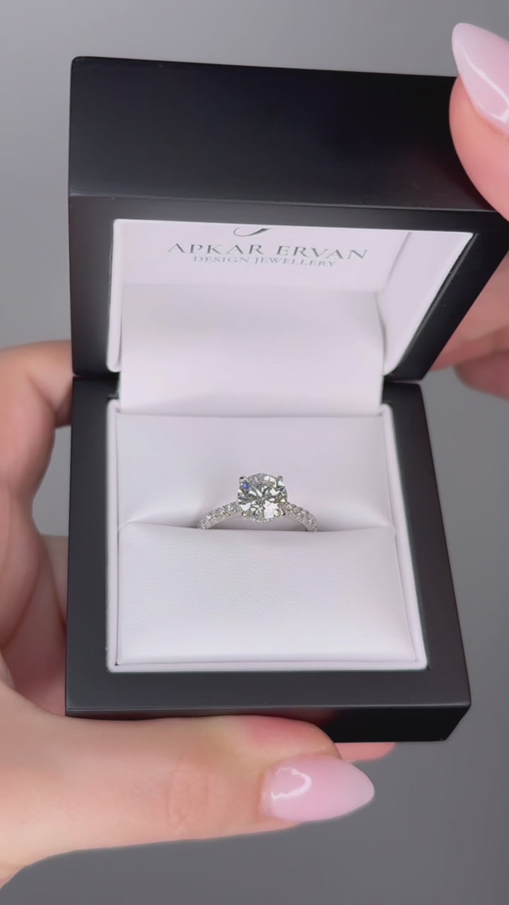 Estelle - 2CT Round Lab Diamond