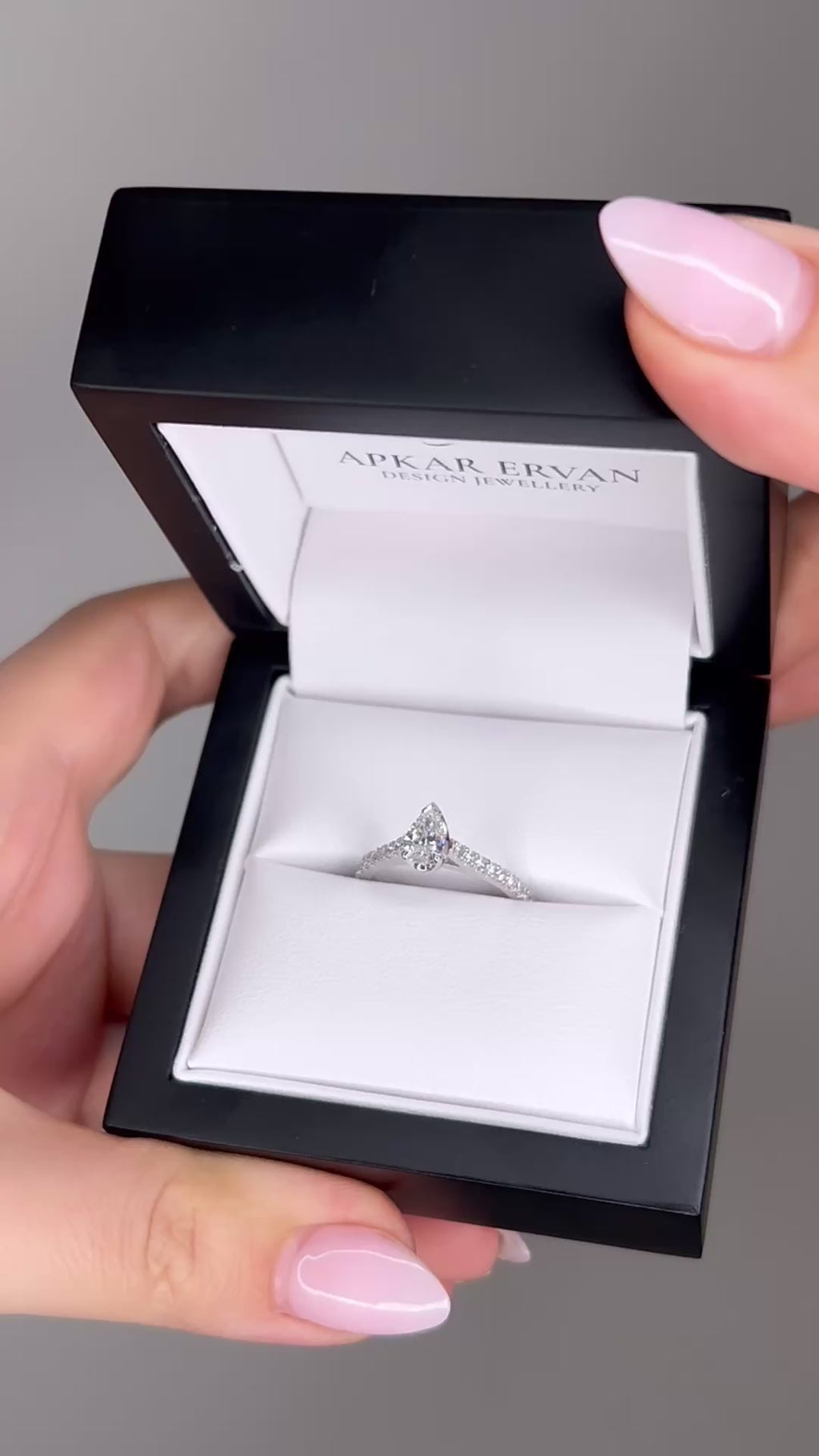 Ella - Pear Mined Diamond