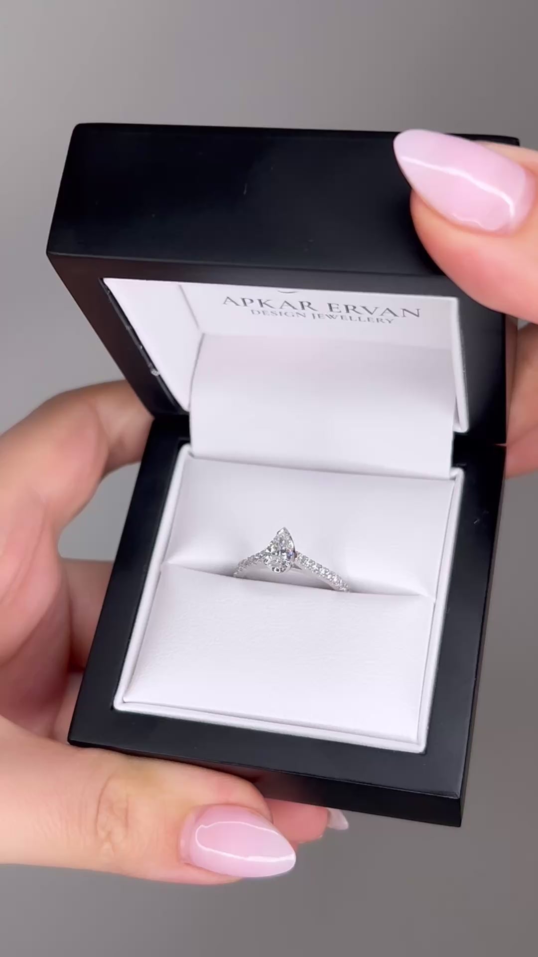 Ella - Pear Mined Diamond