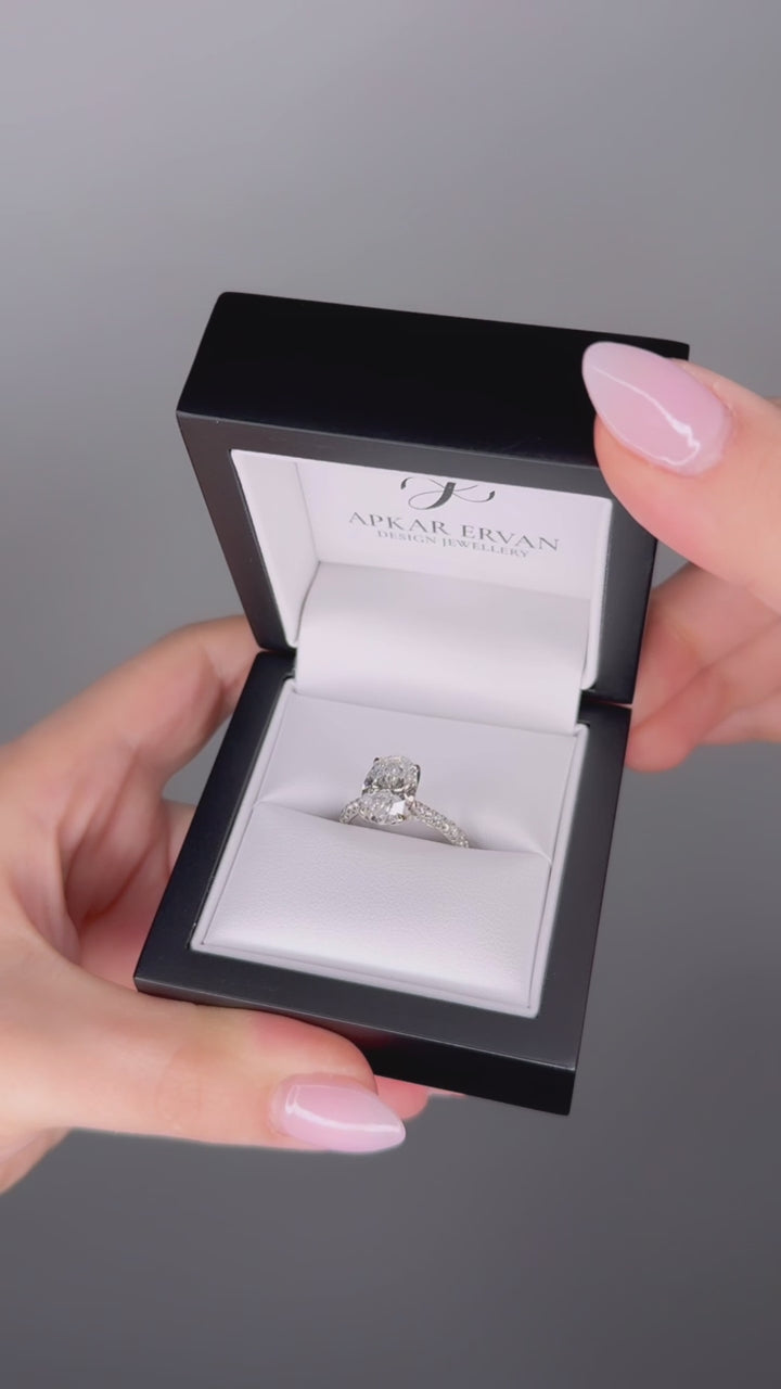 Antoinette - 3CT Oval Lab Diamond